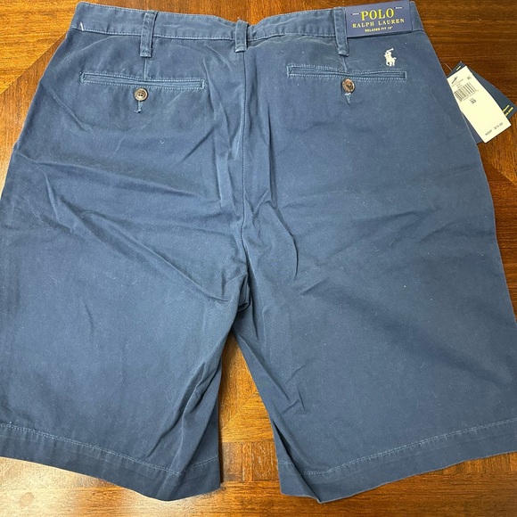 Polo by Ralph Lauren Slate Blue Flat Front Shorts - Picture 3 of 4